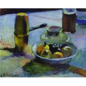  Oil Painting Fruit and Coffee Pot Henri Matisse Hand 