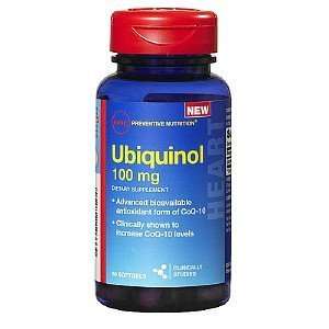  GNC Preventive Nutrition Ubiquinol 100 mg, Sofgels, 60, 60 
