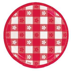  Lets Party By Amscan Gingham Check Dessert Plates 