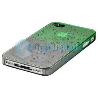 Ultra Thin Waterdrop Green Clear Hard Case Cover+PRIVACY FILTER for 