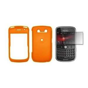  Orange Rubberized Snap On Cover Hard Case Cell Phone 