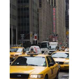 Taxi Cabs, Avenue of the Americas, Manhattan, New York City, New York 