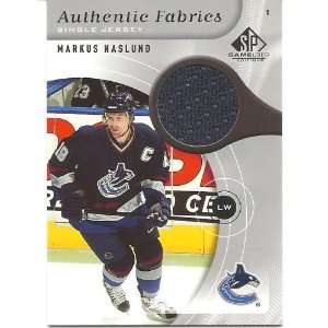  Markus Naslund 2005 06 Upper Deck SP Game Used Hockey 