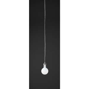  Nobel Pendant with Black Cord Finish Satin nickel