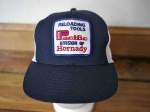 Vintage 70s Hornady PACIFIC RELOADING TOOLS Trucker Hat Cap One Size 