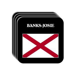  US State Flag   BANKS JOSIE, Alabama (AL) Set of 4 Mini 