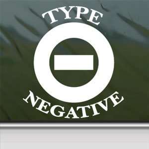  Type O Negative Rock Band White Sticker Laptop Vinyl 