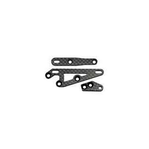  Axial XR10 CF Front/RearServo Mounts & Steering Arm Set 