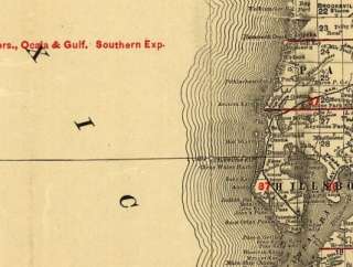 1900 Railroad map of RRs, Florida  