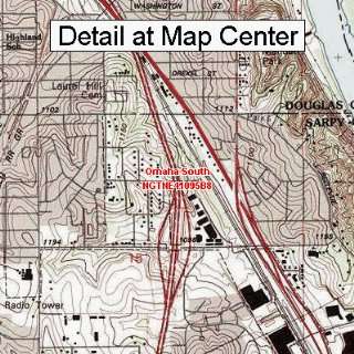 USGS Topographic Quadrangle Map   Omaha South, Nebraska (Folded 