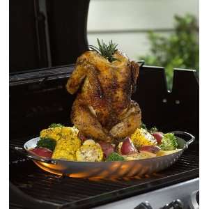  Stainless Steel Chicken Roaster and Marinader Patio, Lawn 