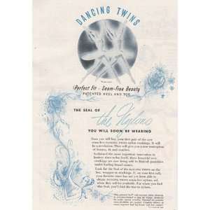    Print Ad 1946 Dancing Twins Nylon Stockings Dancing Twins Books
