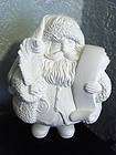 Ceramic Bisque Ready to Paint Santa w/ List and Pen