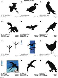 BIRD SHADOWS V. 1 (4x4) LD MACHINE EMBROIDERY DESIGNS  