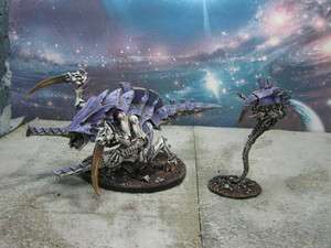 Warhammer DPS painted Tyranid Barbed Hierodule and Malanthrope TY031 