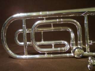   New 2012 hOss Bb Big Bore Silver Tenor Trombone F Attachment Class D