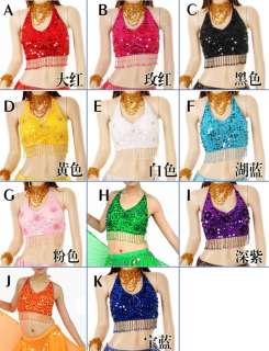belly dance costume Five flower Top bra blouse 10 Color  