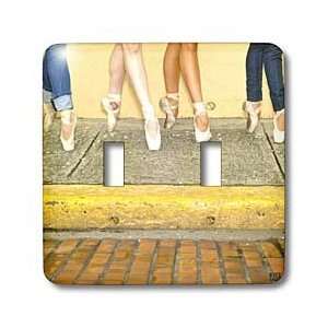   clothing but wearing ballet shoes   Light Switch Covers   double