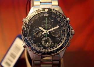   6a00 flight computer slide rule bezel alarm chronograph analog quartz