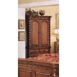  TV Armoire Stand Caramel Finish