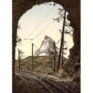   from the tunnel Valais Alps of Switzerland 24 X 18 