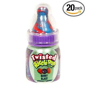 Topps Baby Bottle Pop Candy, Assorted Flavors, 1.1 Ounce Packages 