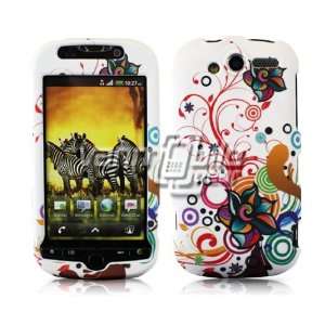  VMG HTC myTouch 4G   Colorful Floral Design Hard 2 Pc Case 