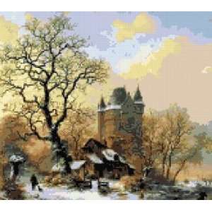    Castle in Sunrise Counted Cross Stitch Kit 