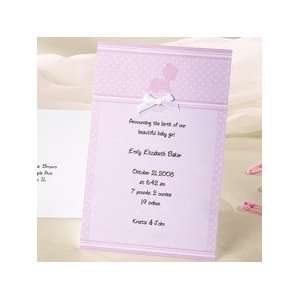  Wilton Crawling Baby Girl Birth Announcement Cards 50 Sets 