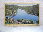   Gauley Bridge, Gauley and New Rivers, West Virginia LINEN PC MID1900S