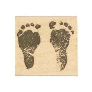  Baby Footprints   Rubber Stamps Arts, Crafts & Sewing
