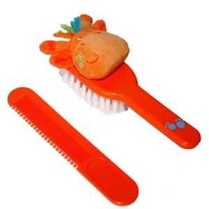   Tuc Baby Hair Brush and Comb Set. Circus Collection   Giraffe Baby