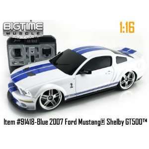  Big Time Muscle Radio Control 2007 Shelby GT 500 116 Scale RC Toys