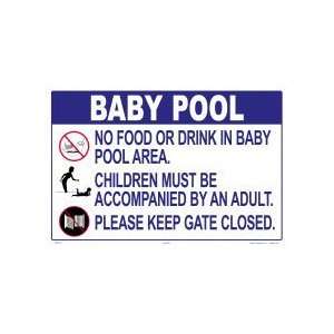  Baby Pool Rules Sign 2500Wa1812E