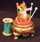 Charming Tails LIDDED PAPER CLIP BOX MICE  
