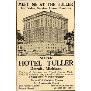  1916 Ad Hotel Tuller Gerald Marks Band Columbia Records 