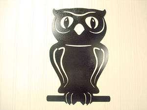 Metal Wall Art Home Decor Perching Owl  