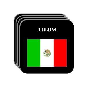  Mexico   TULUM Set of 4 Mini Mousepad Coasters 