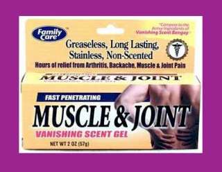 FAMILY CARE MUSCLE & JOINT Vanishing Scent Gel 2oz  