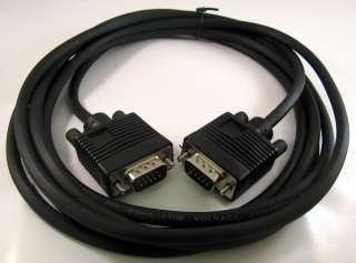   FT 15 PIN SVGA SUPER VGA Monitor M M Male To Male Cable CORD FOR PC TV