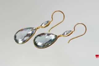 Vermeil Artigiano / Sage Quartz Double Drop Earrings  