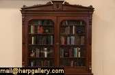 Pres. Grant Carved Victorian Antique 1870 Bookcase  