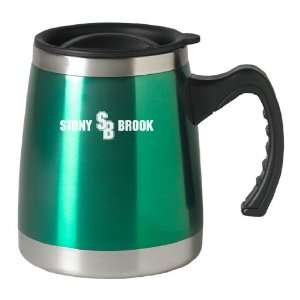 Stony Brook University   16 ounce Squat Travel Mug Tumbler   Green