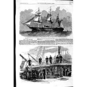   1862 LINE OF BATTLE SHIP CONQUEROR CORAL REEF BAHAMAS