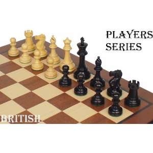   Staunton Chess Set in Ebonized & Boxwood   3.5 King Toys & Games