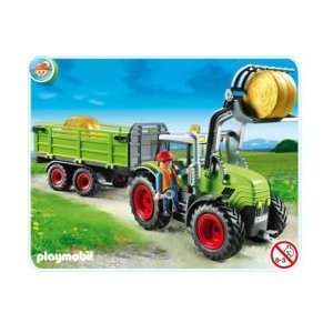  Tractor With Hay Bailer Trailer Farming Life Playmobil 