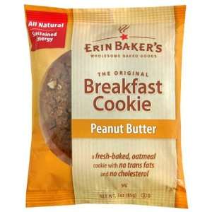 Erin Bakers Breakfast Cookies Peanut Butter, 3 Ounce Individually 