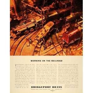   Brass Railroad Construction Balcom   Original Print Ad