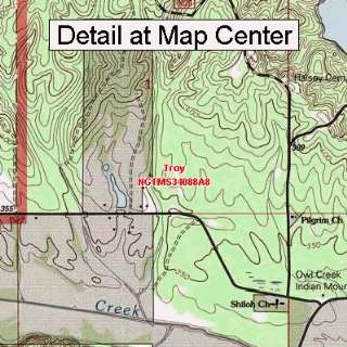  USGS Topographic Quadrangle Map   Troy, Mississippi 