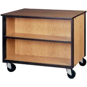  Ironwood Mobile Double Faced Low Storage Cabinet w/1 